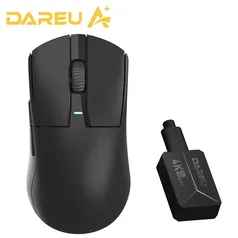 DAREU A950 PRO Mouse PBT com fio sem fio, Tri mode, 2.4G, 6 botões programáveis 26000 DPI, RGB, 4KHz, PAW3395