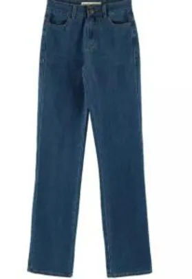 Calça Jeans Feminina Regular Com Bolso - Azul