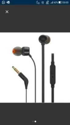 Fone de Ouvido JBL T110 In Ear Pure Bass - R$49