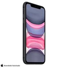 iPhone 11 Preto, com Tela de 6,1", 4G, 64 GB e Câmera de 12 MP R$3.799