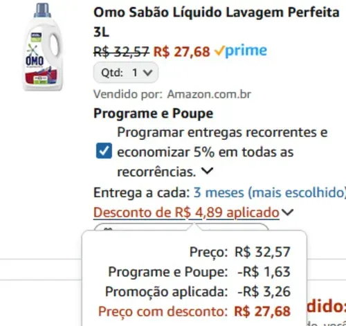 Imagem na descrição da promoção