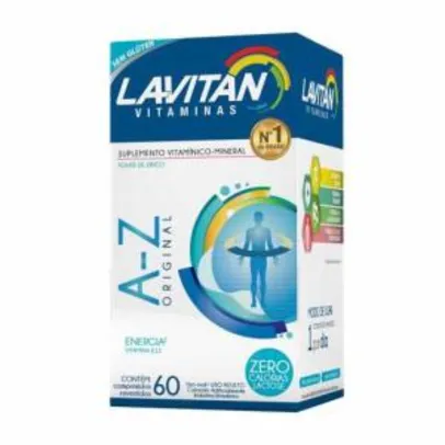 Suplemento Vitamínico-Mineral Lavitan A-Z Original com 60 comprimidos (mín. 2) | R$9