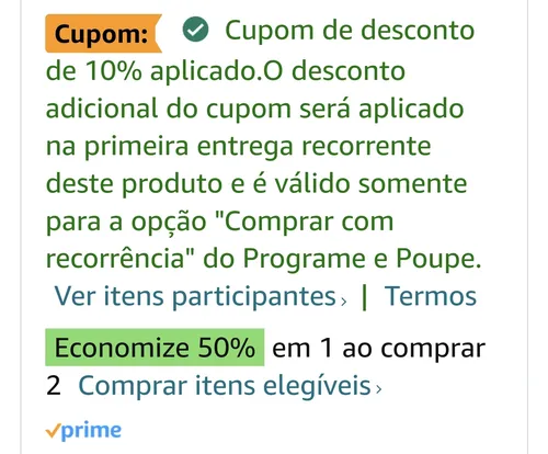 Imagem na descrição da promoção