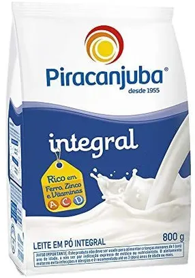 Leite Pó Integral Piracanjuba Pouch 800g | R$18