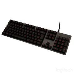  Teclado Mecânico  Logitech G413 Carbon Layout ABNT2, Luz Vermelha, Switch Omron Romer-G Tactile