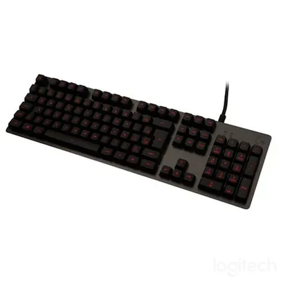  Teclado Mecânico  Logitech G413 Carbon Layout ABNT2, Luz Vermelha, Switch Omron Romer-G Tactile