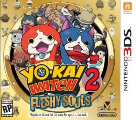 Jogo YO-KAI WATCH 2: Fleshy Souls Nintendo 3DS - R$82,60
