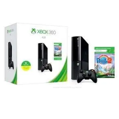 [Ponto Frio] Console Microsoft Xbox 360 4GB + Jogo Peggle 2 - R$ 699