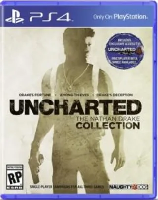 Jogo para PS4 Uncharted Collection - R$ 50,00 - (parcela em 2x R$ 25,00)