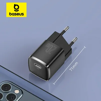 Baseus Carregador Portátil USB C, Tipo C, Suporte PD, Carregamento Rápido para