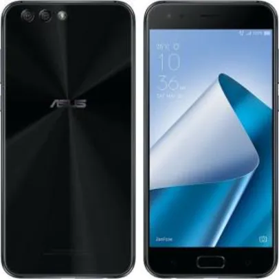 Smartphone Asus Zenfone 4 Snapdragon 660 - 128GB Black 4G Tela 5.5" Câmera 12MP