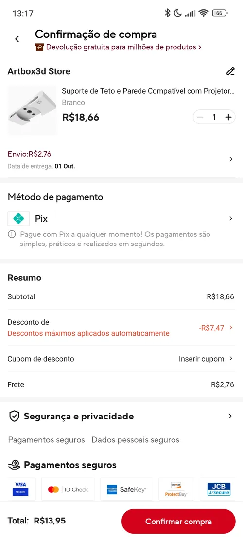 Imagem na descrição da promoção