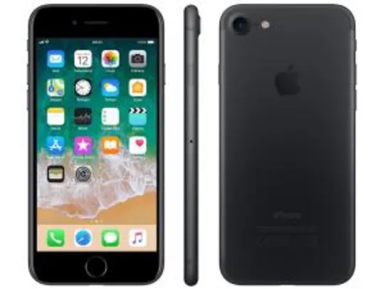 iPhone 7 Apple 32GB Preto Matte 4G Tela 4.7”Retina - Câm. 12MP + Selfie 7MP iOS 11 Proc. Chip A10 por R$ 2099
