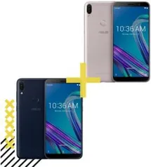 Zenfone Max Pro (M1) 3GB/32GB Preto + ZenFone Max Pro (M1) 3GB/32GB Prata | R$1.599