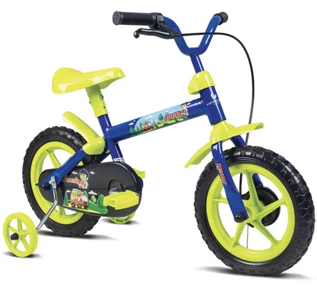 Bicicleta Infantil Jack e Paty Aro 12 Verden – Azul/Verde Limão