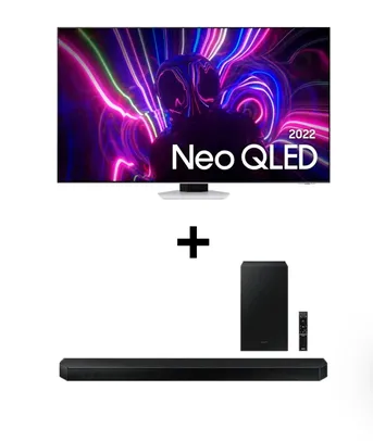 [Combo] Samsung Smart TV 55 polegadas Neo QLED 4K 55QN85B + Soundbar Samsung HW-Q600B