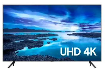 Smart TV Samsung UHD Processador Crystal 4K 58AU7700 Tela sem limites Visual Livre de Cabos 58"