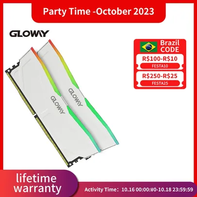 Memória Ram DDR4 Gloway 32GB (2x16GB) 3200MHz RGB