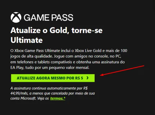 Imagem na descrição da promoção