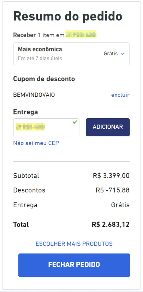 Imagem na descrição da promoção