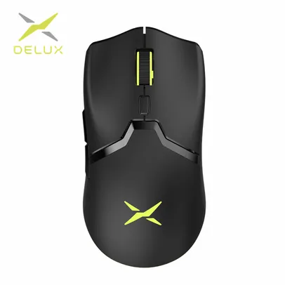 Mouse Delux M800, RGB 2,4 GHz, modo duplo, 16000 DPI, le