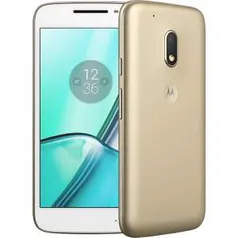 Smartphone Moto G4 Play DTV Dual Chip Android 6.0 Tela 5" 16GB Câmera 8MP 4G - Edição Especial Dourado - R$629