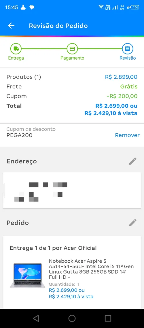 Imagem na descrição da promoção