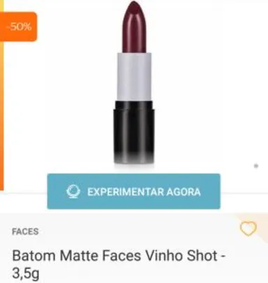 Batom Matte Faces - 3,5g | R$7