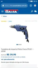 Furadeira de Impacto Philco Force PFU01 – 650W