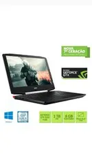 [App submarino] Notebook Gamer Acer VX5-591G-54PG Intel Core i5 8GB (GeForce GTX 1050 com 4GB) 1TB Tela LED 15,6" Windows 10 - Preto