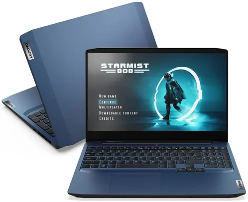 Notebook IdeaPad Gaming 3i, Intel Core i5-10300H, 8GB RAM, 256GB SSD, Placa Dedicada GTX 1650 4GB, Windows 10, 15.6" Full HD WVA R$4999