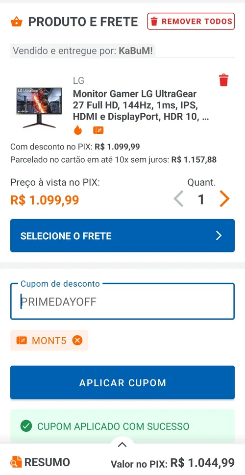 Imagem na descrição da promoção