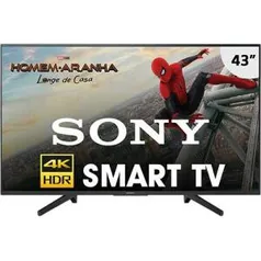 Smart TV LED 43" Sony KD-43X705F Ultra HD 4k com Conversor Digital 3 HDMI 3 USB Wi-Fi Miracast - Preta