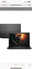 Notebook Gamer Dell G3-3579-U20P 8ª Geração Intel Core i7 8GB 1TB GTX 1050Ti 15.6" FHD Linux - R$4346