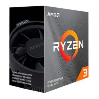 Processador AMD Ryzen 3 3300X Quad-Core 3.8Ghz (4.3Ghz Turbo) 18MB Cache AM4 - R$859
