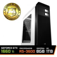 Computador Gamer Ideal 2019 Amd Ryzen 5 3600 Geforce GTX 1660 Ti DDR4 8GB HD 1TB 500W