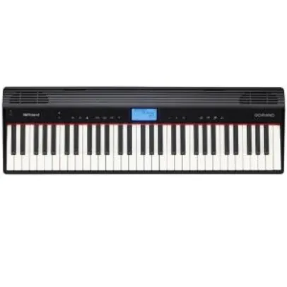 Piano Digital Roland GO-61P Preto 61 Teclas com Bluetooth | R$1.260