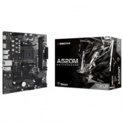 Placa Mãe Biostar A520MT, Chipset, A520, AMD AM4, MATX, DDR4