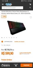 Teclado Mecânico Gamer Razer Blackwidow V2 Chroma, Switch Razer Green, US - RZ03-02030200-R3U1