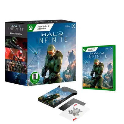 Jogo Halo Infinite Edição Exclusiva Xbox One e Series X + Baralho Personalizado