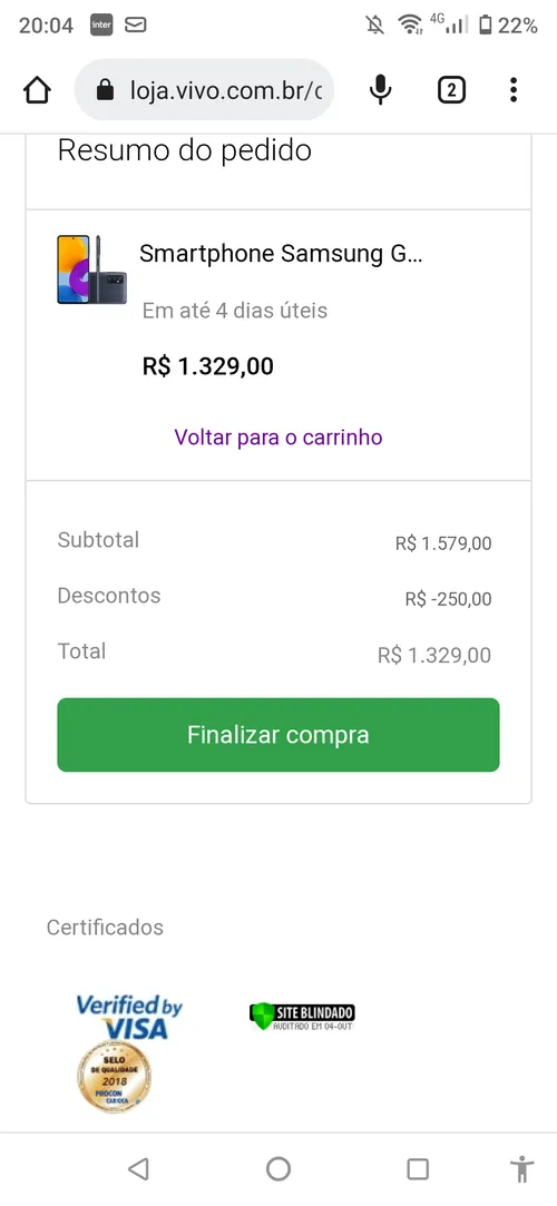 Imagem na descrição da promoção