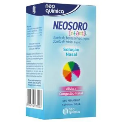 Neosoro Solução Nasal Infantil 30 ml | R$ 5