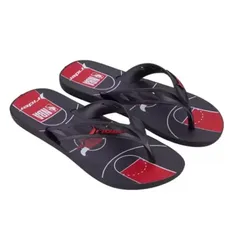 Chinelo Rider Street NBA Chicago Bulls Preto e Vermelho