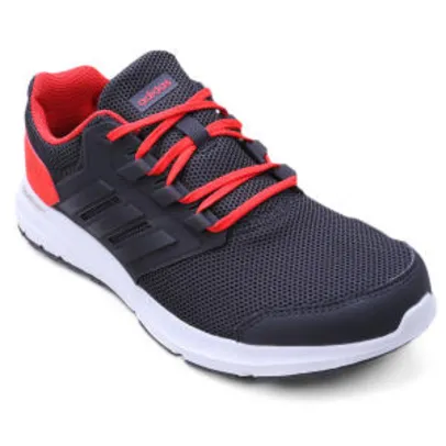 Tênis Adidas Galaxy 4 Masculino - Chumbo e Vermelho - R$127