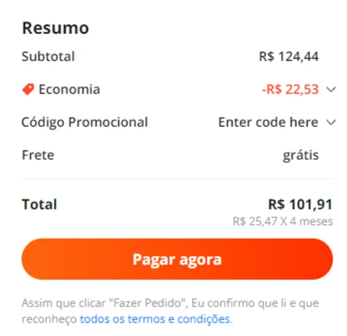 Imagem na descrição da promoção