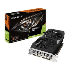 Placa de Vídeo Gigabyte GeForce GTX 1660 OC Dual, 6GB GDDR5, 192Bit, GV-N1660OC-6GD