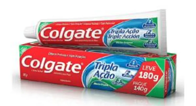 Creme Dental Colgate Tripla Ação Menta Original 180G (Recorrência + min.3) R$3,3