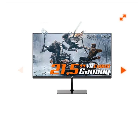 Monitor Gamer SuperFrame View, 21,5 Pol, Full HD, 75Hz, Painel VA, HDMI/VGA, SFV22H2F