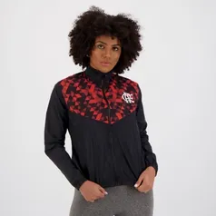 Jaqueta Flamengo Sleeve Feminina Preta