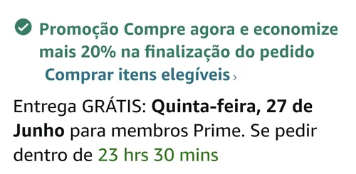 Imagem na descrição da promoção